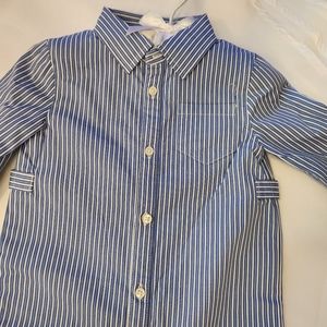 Ralph Lauren 12 Month Boy Blue and White One piece